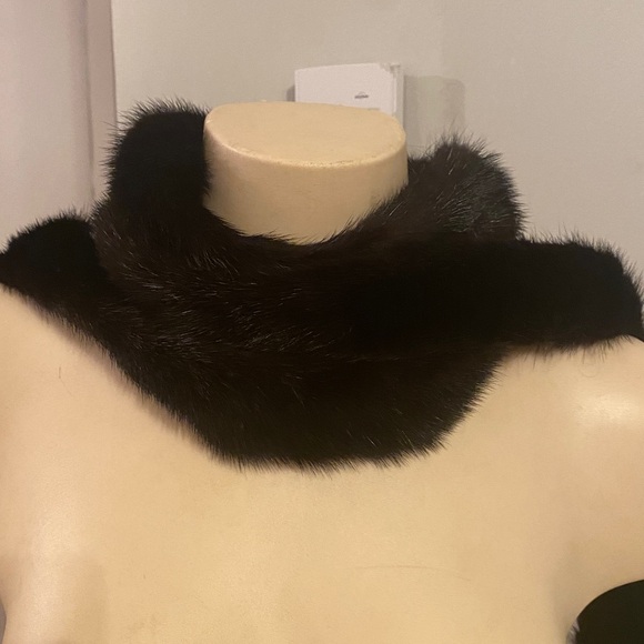 Vintage mink long Thin fur scarf - Picture 4 of 8
